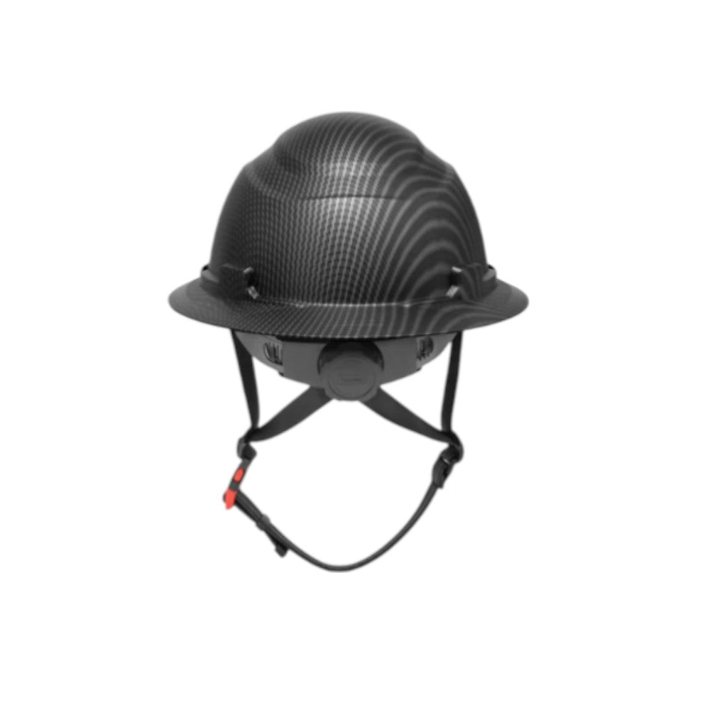 3968 | Raptor Type 2 Class E Full Brim Safety Helmet w/ Chin Strap - Matte Black Graphite