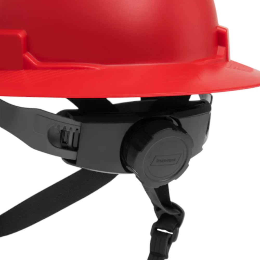 3968 | Raptor Type 2 Class E Full Brim Safety Helmet w/ Chin Strap - Red