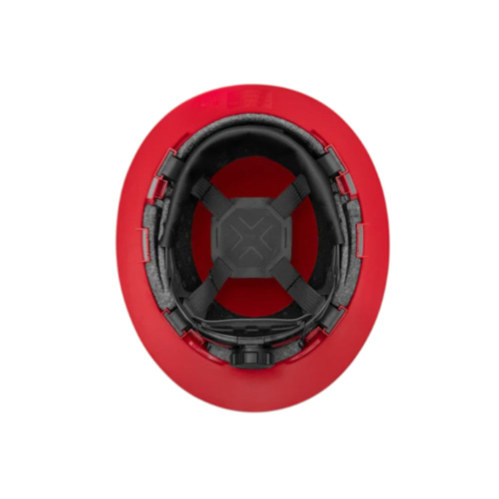 3968 | Raptor Type 2 Class E Full Brim Safety Helmet w/ Chin Strap - Red
