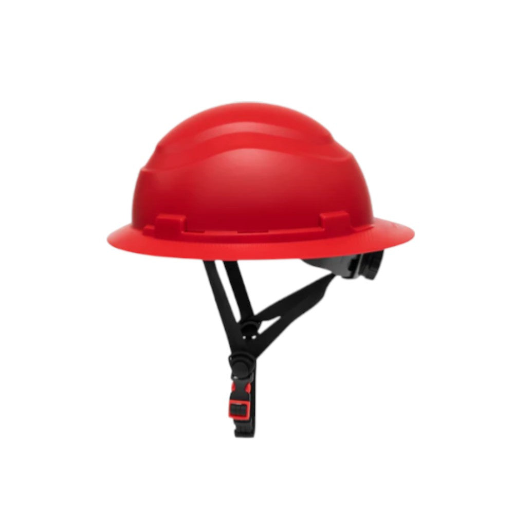 3968 | Raptor Type 2 Class E Full Brim Safety Helmet w/ Chin Strap - Red