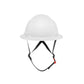 3968 | Raptor Type 2 Class E Full Brim Safety Helmet w/ Chin Strap - White