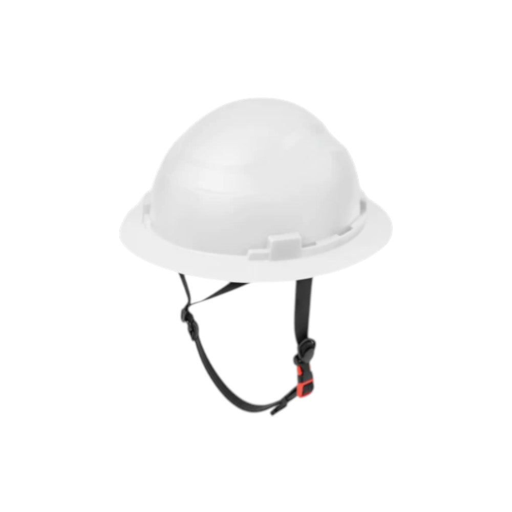 3968 | Raptor Type 2 Class E Full Brim Safety Helmet w/ Chin Strap - White