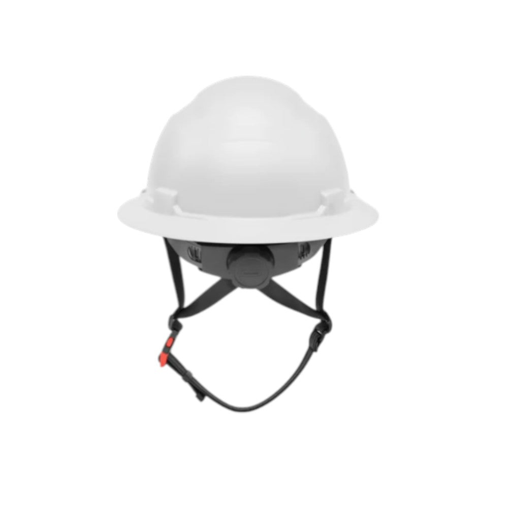 3968 | Raptor Type 2 Class E Full Brim Safety Helmet w/ Chin Strap - White