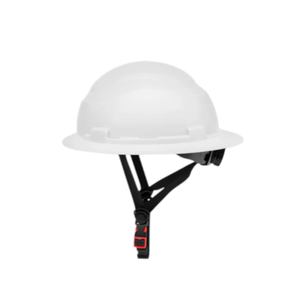 3968 | Raptor Type 2 Class E Full Brim Safety Helmet w/ Chin Strap - White