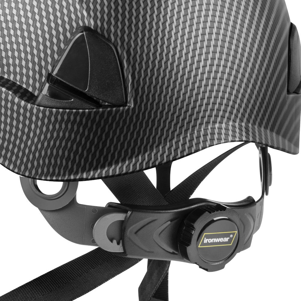 3976 | Raptor Type 2 Class C Vented Safety Helmet w/ Chin Strap - Matte Black