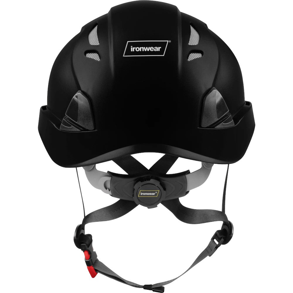 3976 | Raptor Type 2 Class C Vented Safety Helmet w/ Chin Strap - Black