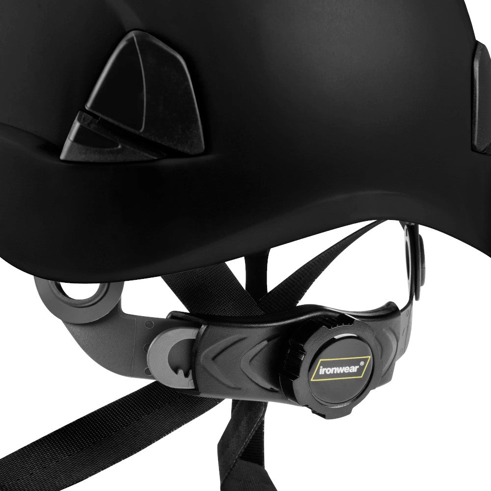 3976 | Raptor Type 2 Class C Vented Safety Helmet w/ Chin Strap - Black