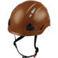 3976 | Raptor Type 2 Class C Vented Safety Helmet w/ Chin Strap - Brown