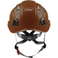 3976 | Raptor Type 2 Class C Vented Safety Helmet w/ Chin Strap - Brown