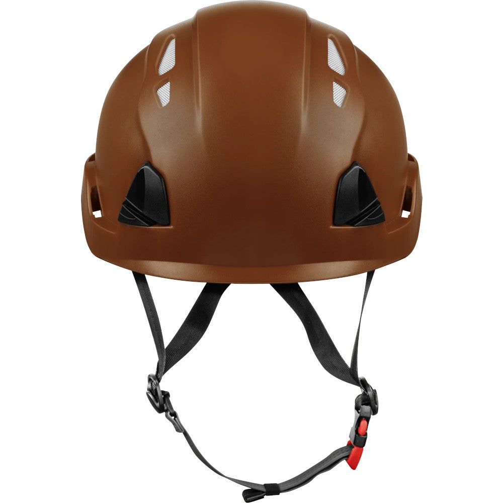 3976 | Raptor Type 2 Class C Vented Safety Helmet w/ Chin Strap - Brown