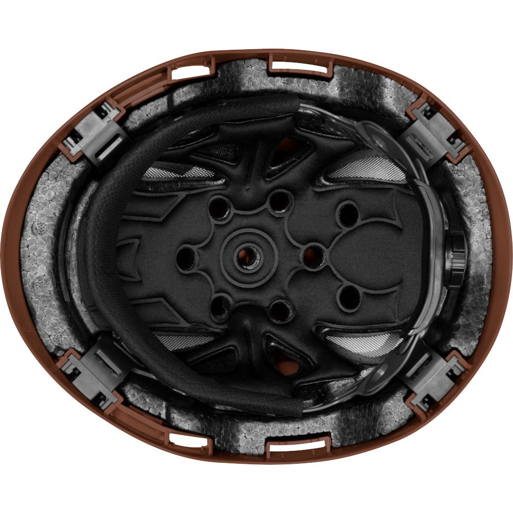 3976 | Raptor Type 2 Class C Vented Safety Helmet w/ Chin Strap - Brown