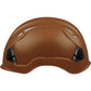 3976 | Raptor Type 2 Class C Vented Safety Helmet w/ Chin Strap - Brown