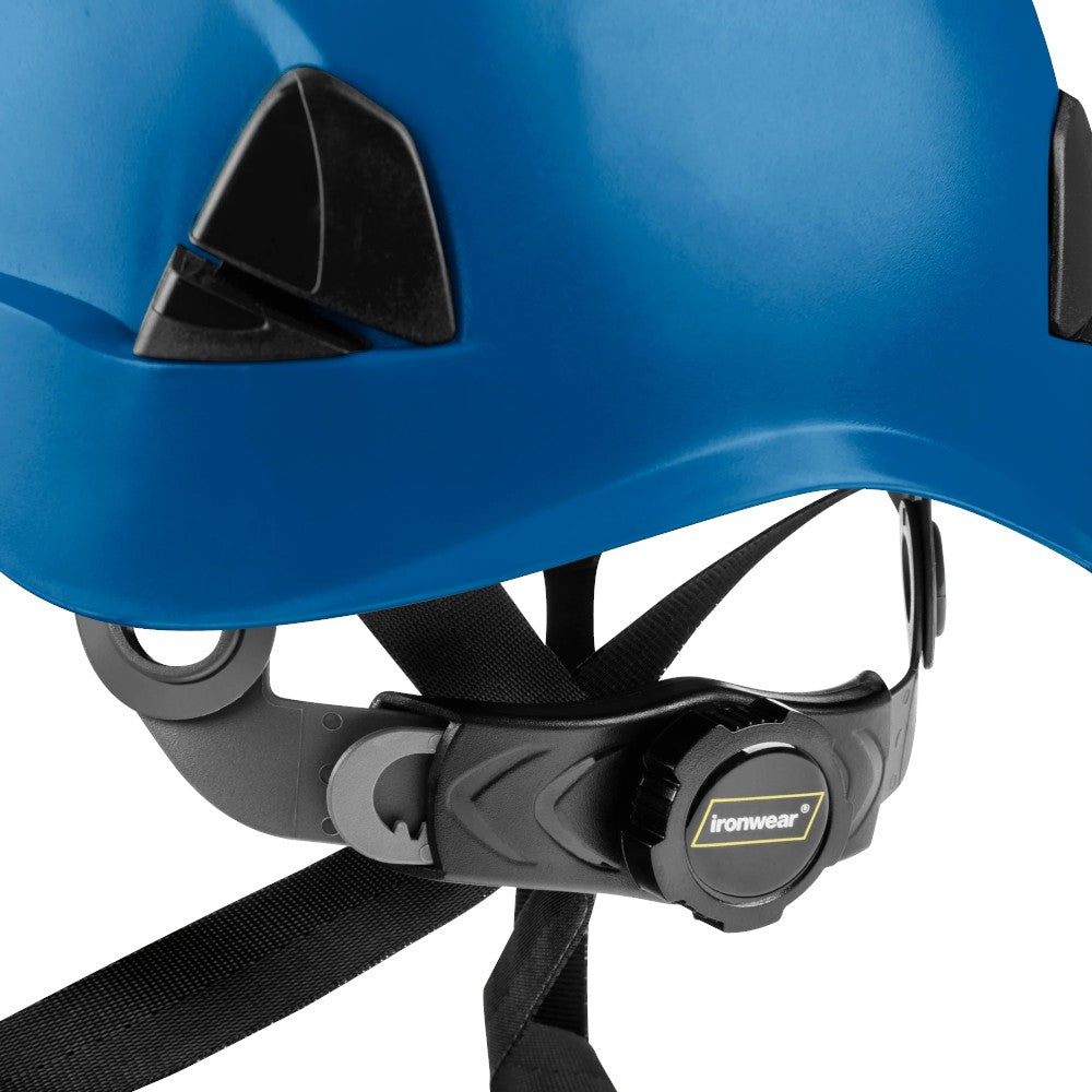 3976 | Raptor Type 2 Class C Vented Safety Helmet w/ Chin Strap - Blue
