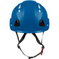 3976 | Raptor Type 2 Class C Vented Safety Helmet w/ Chin Strap - Blue