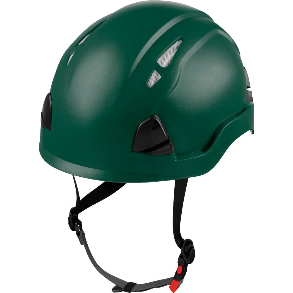 3976 | Raptor Type 2 Class C Vented Safety Helmet w/ Chin Strap - Dark Green