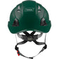 3976 | Raptor Type 2 Class C Vented Safety Helmet w/ Chin Strap - Dark Green