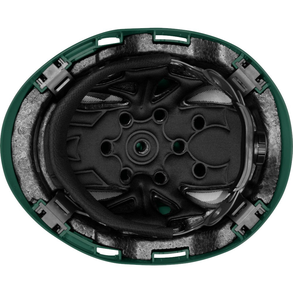 3976 | Raptor Type 2 Class C Vented Safety Helmet w/ Chin Strap - Dark Green