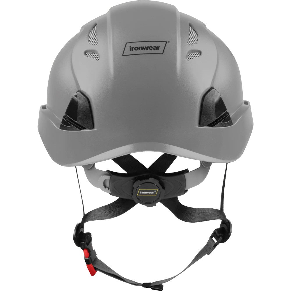 3976 | Raptor Type 2 Class C Vented Safety Helmet w/ Chin Strap - Grey
