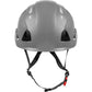 3976 | Raptor Type 2 Class C Vented Safety Helmet w/ Chin Strap - Grey