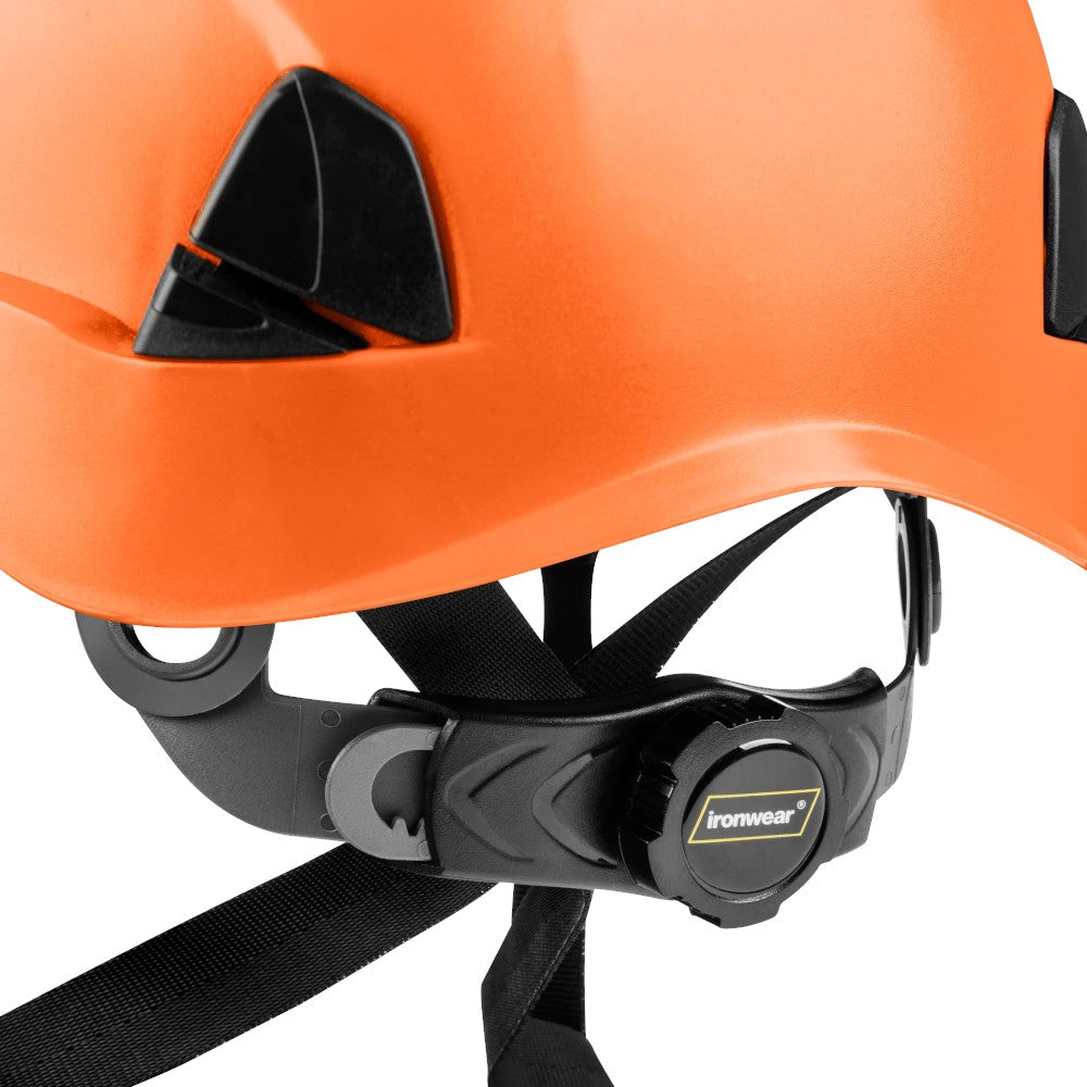 3976 | Raptor Type 2 Class C Vented Safety Helmet w/ Chin Strap - High Visibility Orange