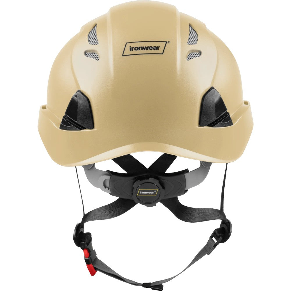 3976 | Raptor Type 2 Class C Vented Safety Helmet w/ Chin Strap - Light Buff