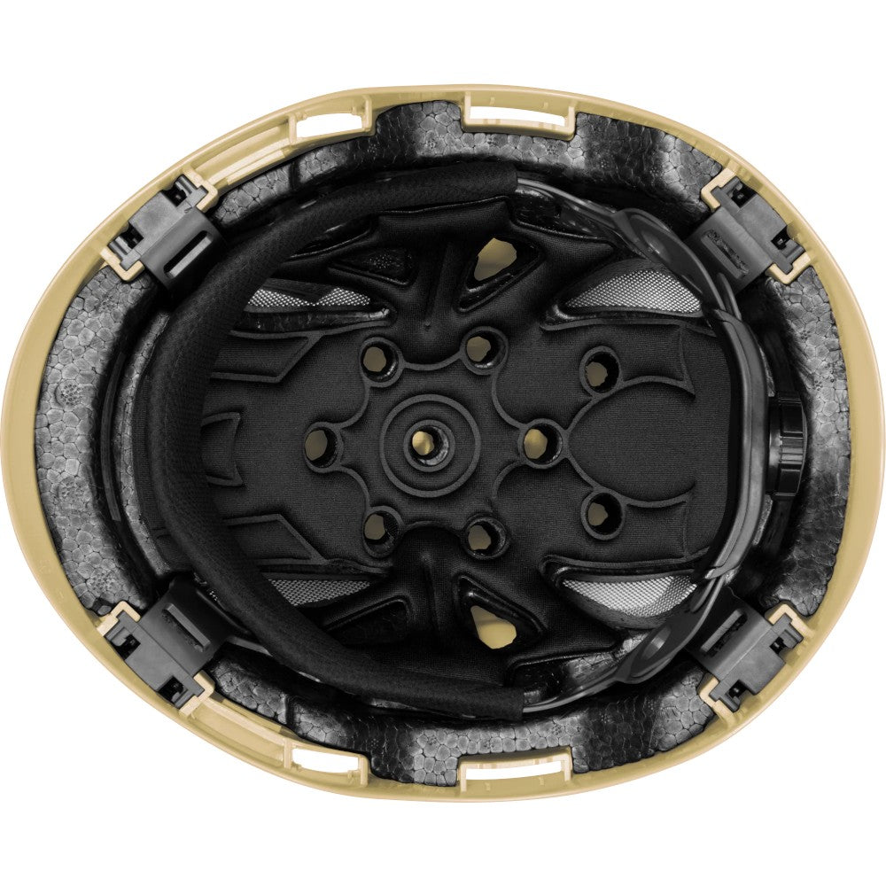 3976 | Raptor Type 2 Class C Vented Safety Helmet w/ Chin Strap - Light Buff