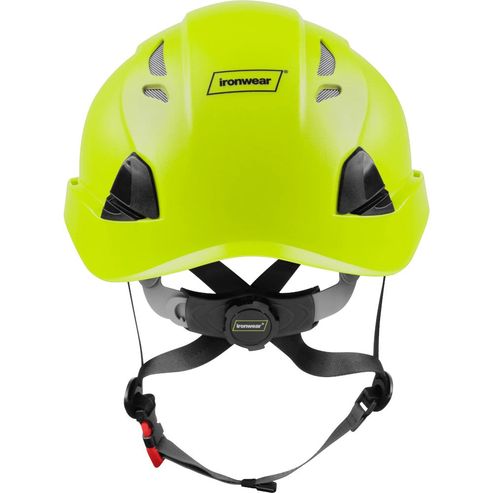 3976 | Raptor Type 2 Class C Vented Safety Helmet w/ Chin Strap - Lime