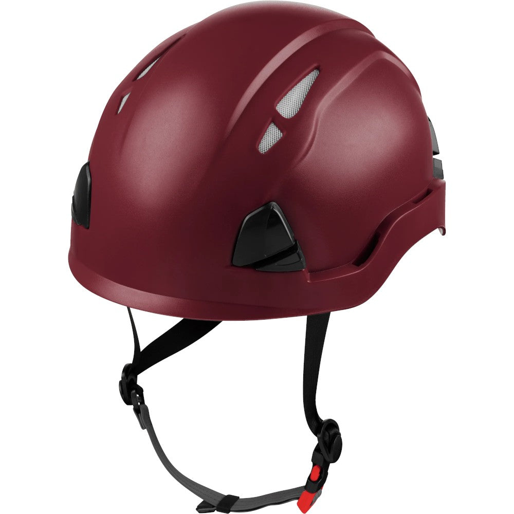 3976 | Raptor Type 2 Class C Vented Safety Helmet w/ Chin Strap - Maroon