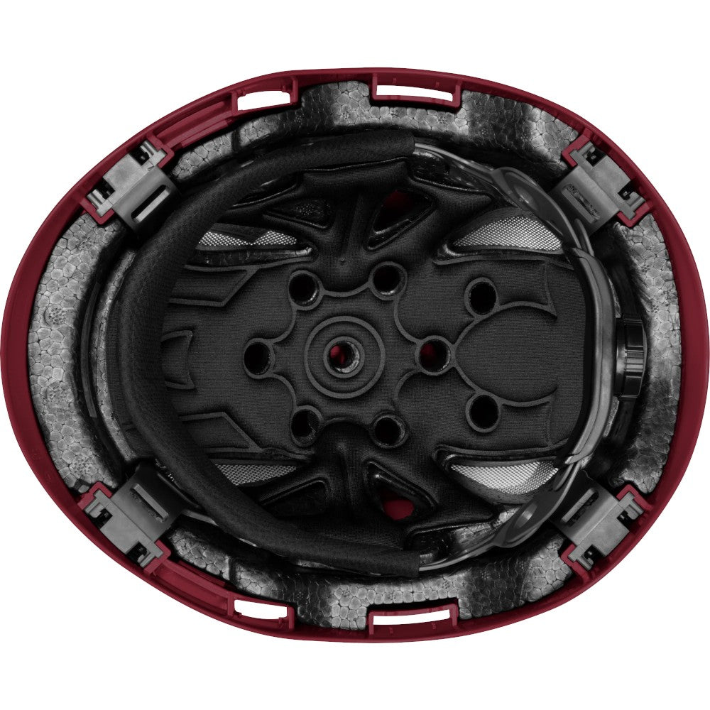 3976 | Raptor Type 2 Class C Vented Safety Helmet w/ Chin Strap - Maroon