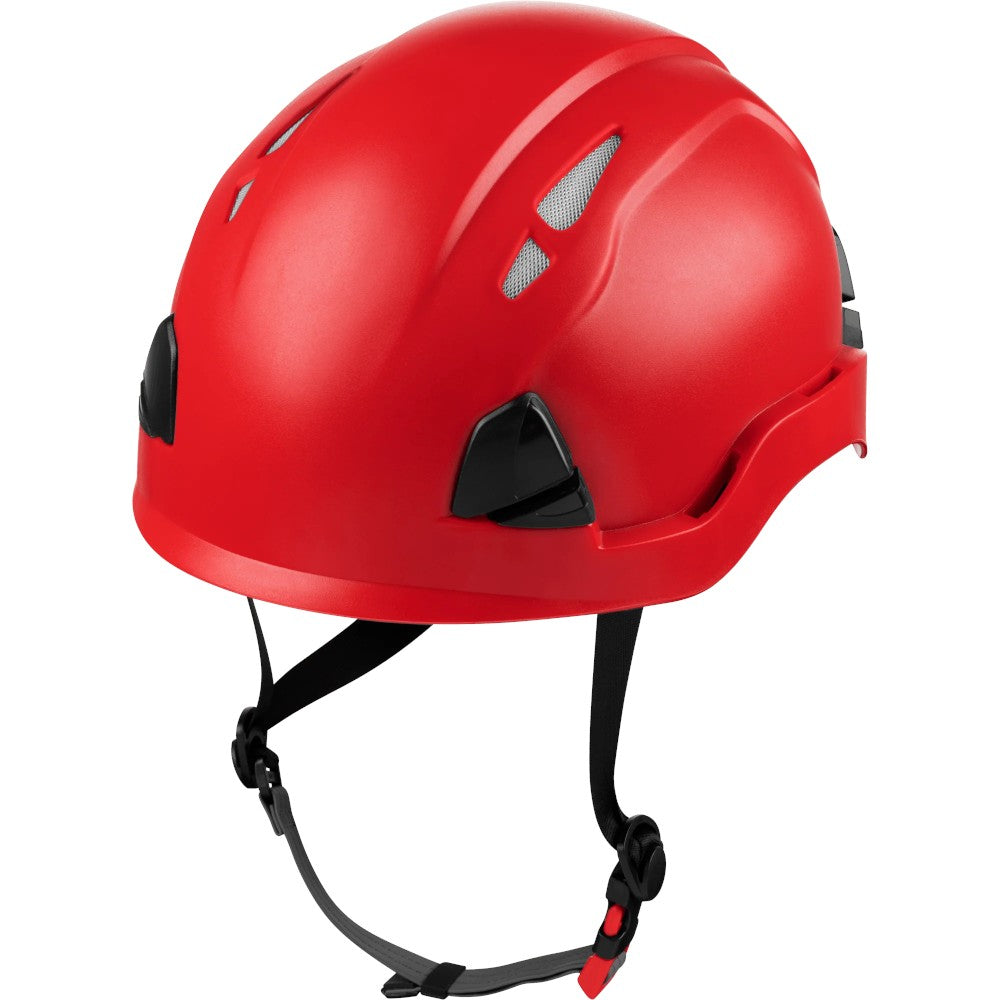 3976 | Raptor Type 2 Class C Vented Safety Helmet w/ Chin Strap - Red