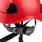 3976 | Raptor Type 2 Class C Vented Safety Helmet w/ Chin Strap - Red