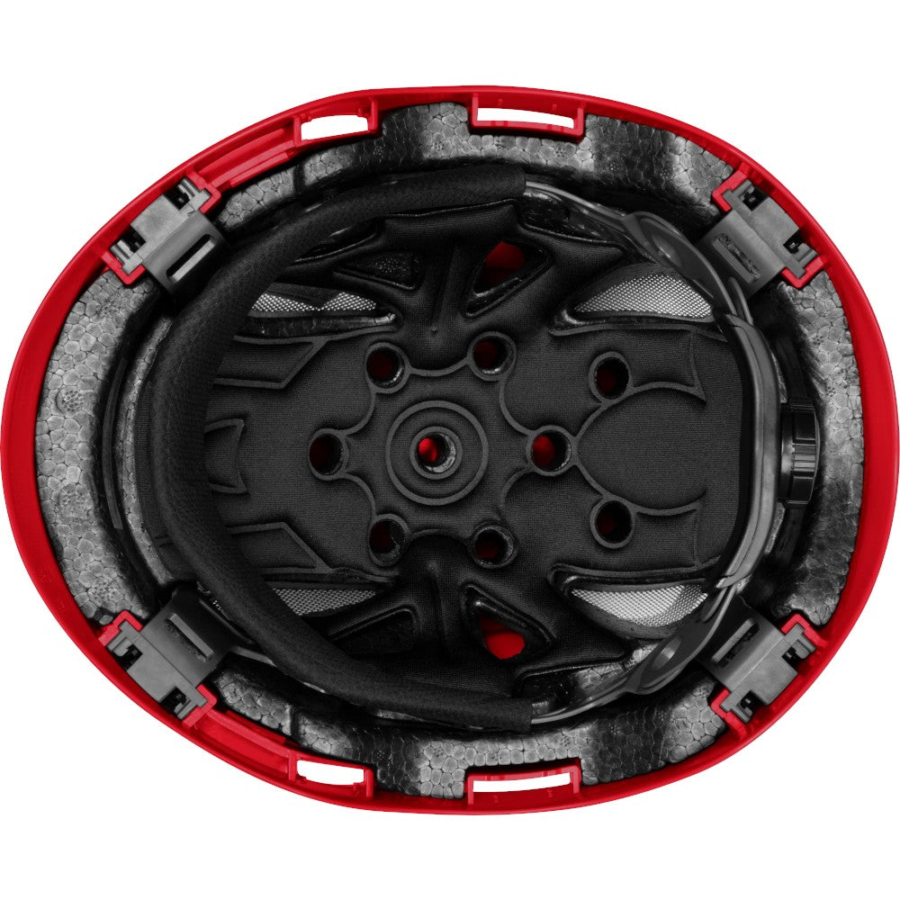 3976 | Raptor Type 2 Class C Vented Safety Helmet w/ Chin Strap - Red