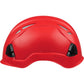 3976 | Raptor Type 2 Class C Vented Safety Helmet w/ Chin Strap - Red