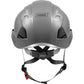 3976 | Raptor Type 2 Class C Vented Safety Helmet w/ Chin Strap - Gloss Grey