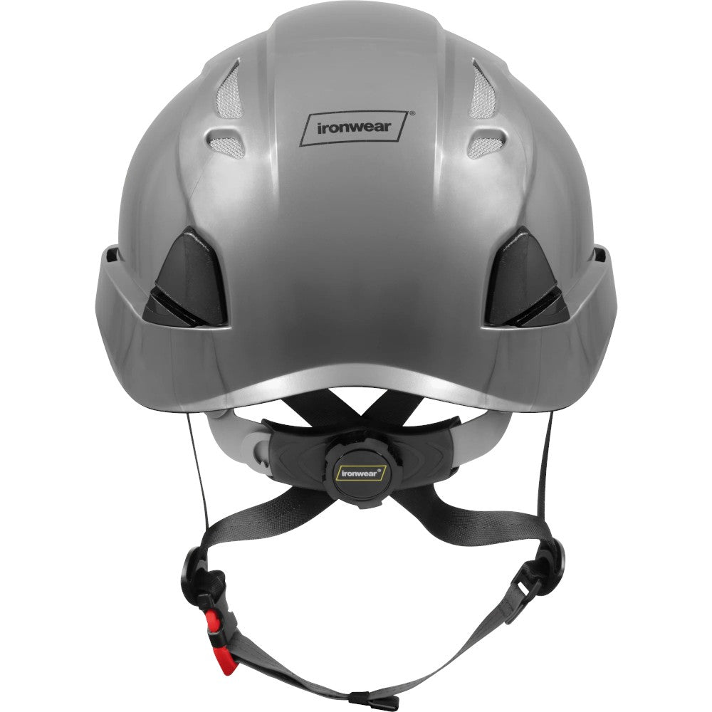 3976 | Raptor Type 2 Class C Vented Safety Helmet w/ Chin Strap - Gloss Grey