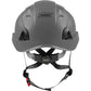 3976 | Raptor Type 2 Class C Vented Safety Helmet w/ Chin Strap - Silver