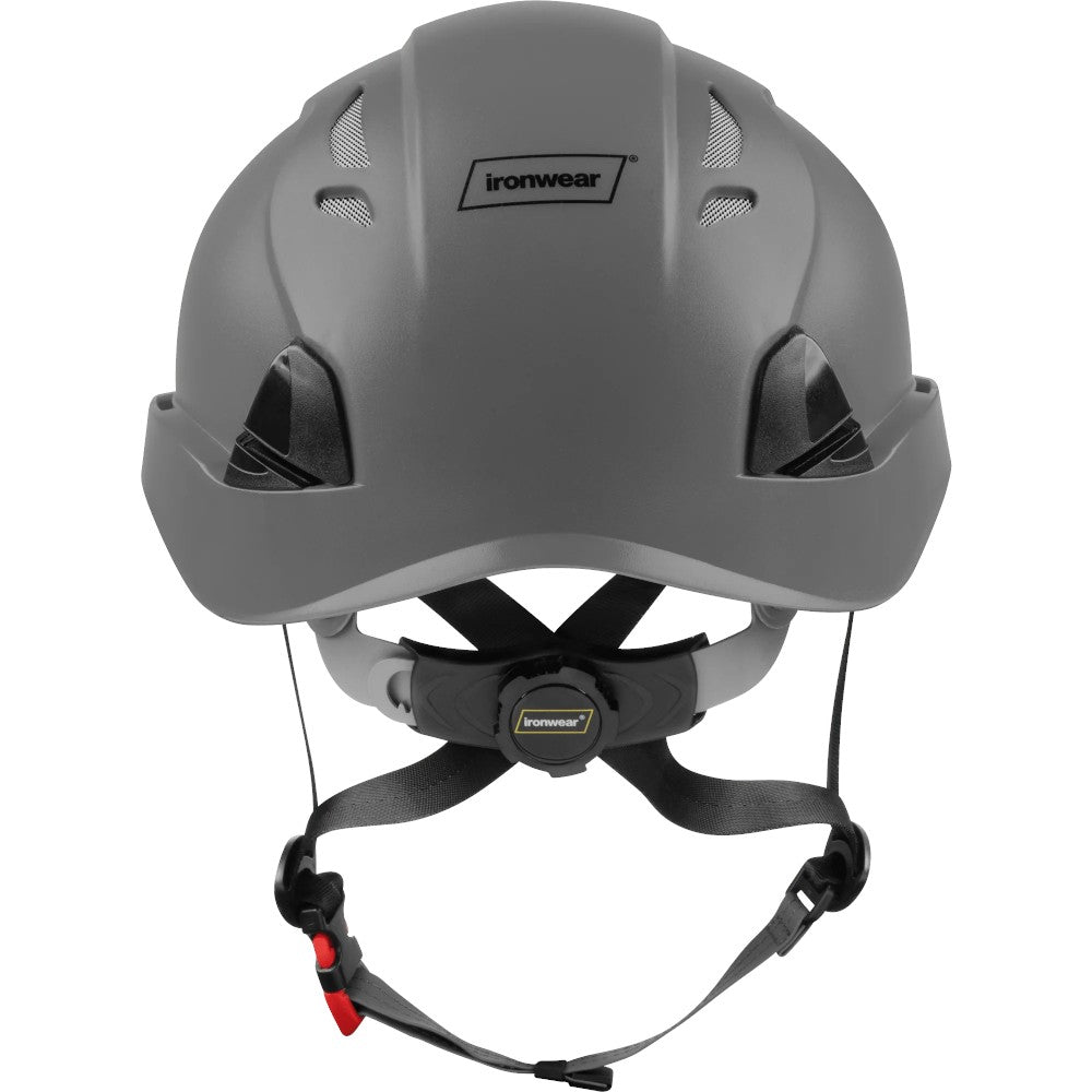 3976 | Raptor Type 2 Class C Vented Safety Helmet w/ Chin Strap - Silver