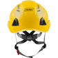 3976 | Raptor Type 2 Class C Vented Safety Helmet w/ Chin Strap - Yellow