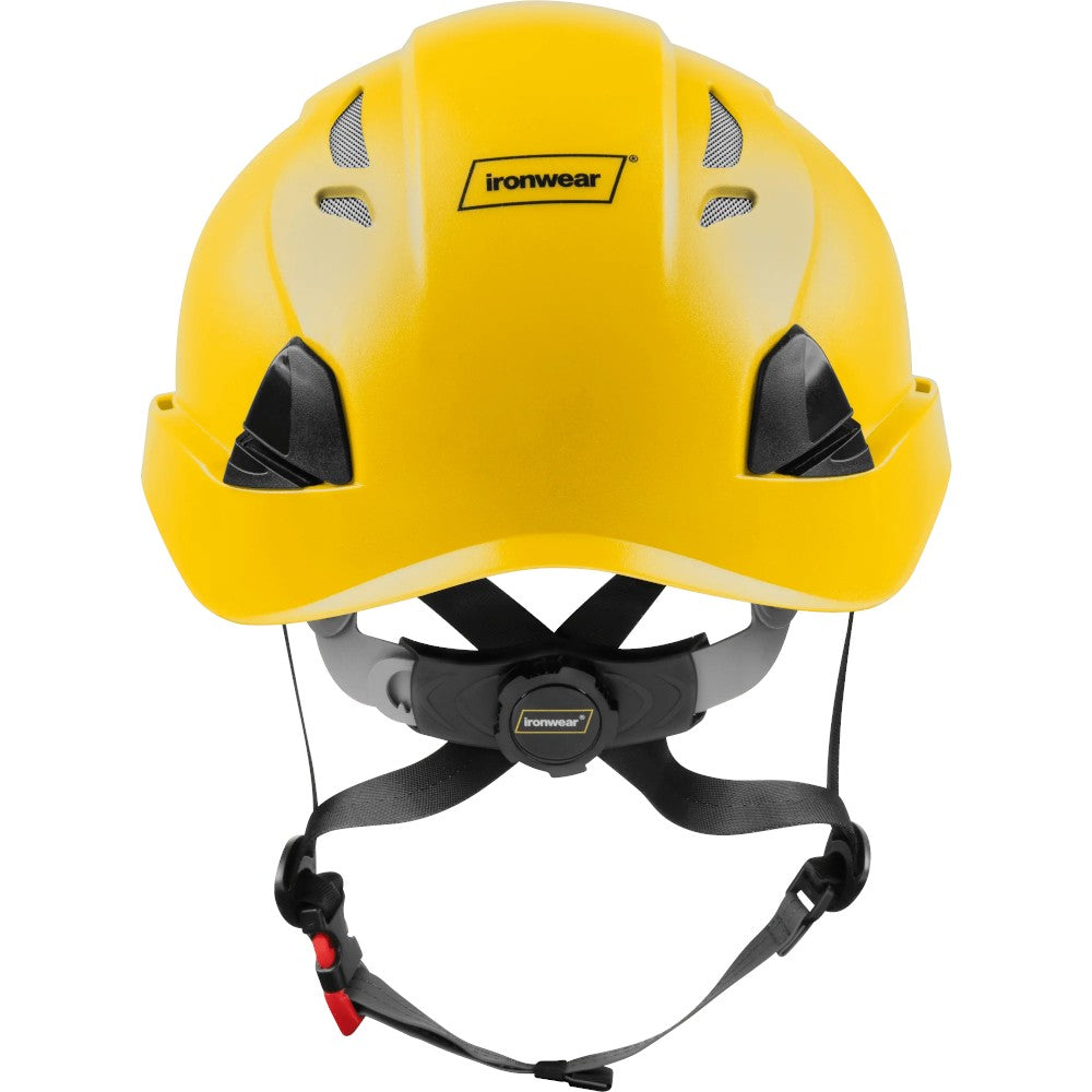 3976 | Raptor Type 2 Class C Vented Safety Helmet w/ Chin Strap - Yellow