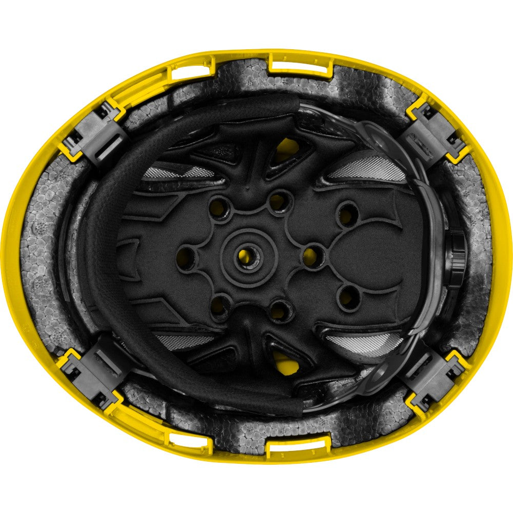 3976 | Raptor Type 2 Class C Vented Safety Helmet w/ Chin Strap - Yellow