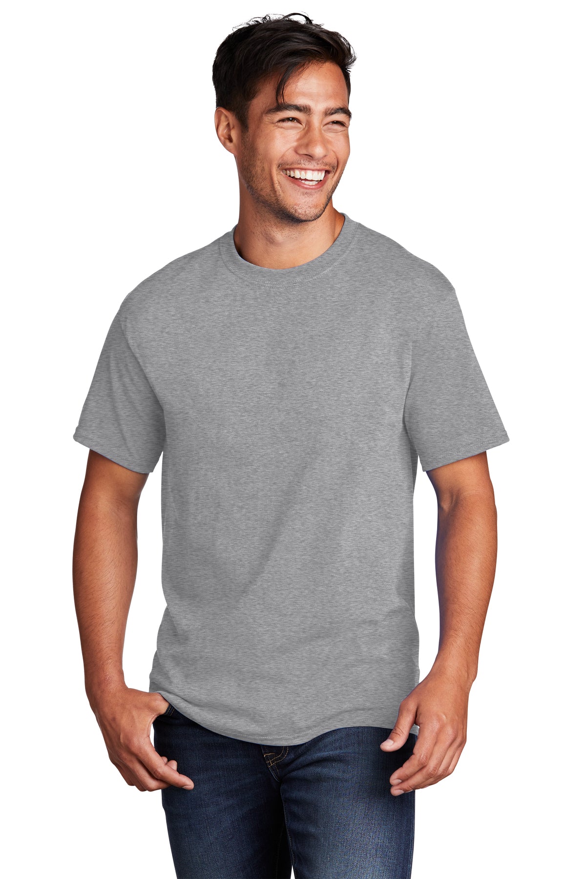 Port & Company® Core Cotton Tee - Athletic Heather