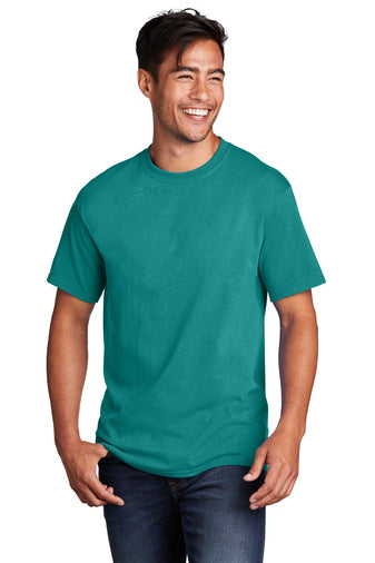 Port & Company® Core Cotton Tee - Bright Aqua
