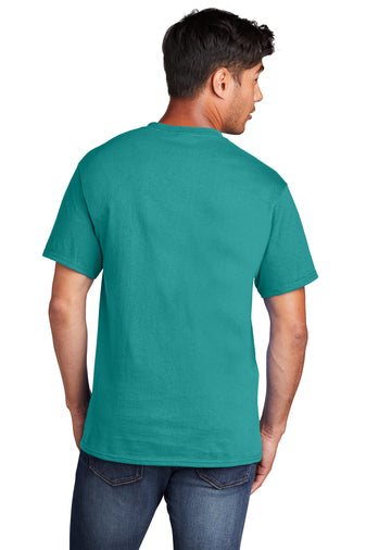 Port & Company® Core Cotton Tee - Bright Aqua