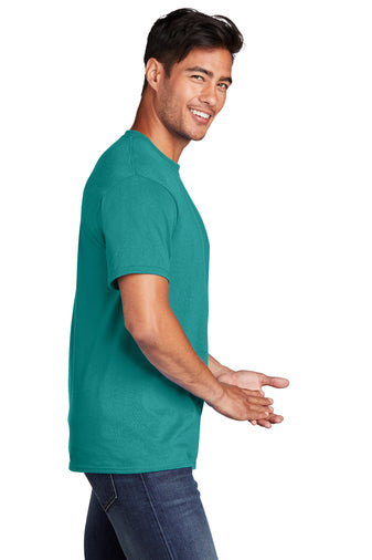 Port & Company® Core Cotton Tee - Bright Aqua
