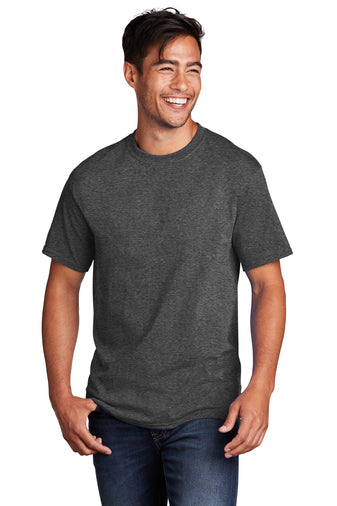 Port & Company® Core Cotton Tee - Dark Heather Grey