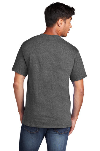 Port & Company® Core Cotton Tee - Dark Heather Grey