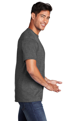 Port & Company® Core Cotton Tee - Dark Heather Grey