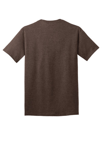 Port & Company® Core Cotton Tee - Heather Dark Chocolate Brown