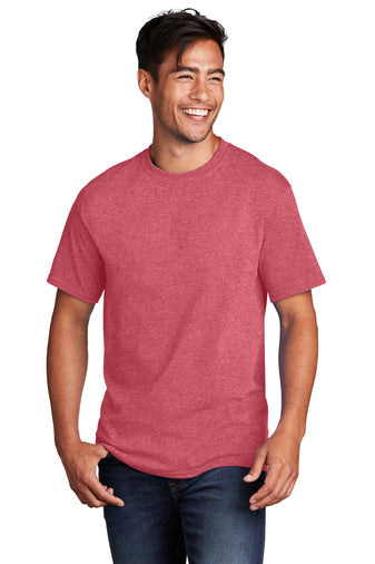 Port & Company® Core Cotton Tee - Heather Red