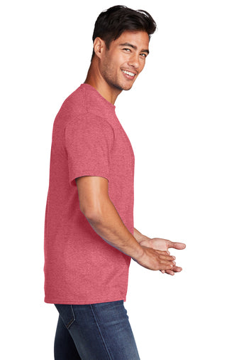 Port & Company® Core Cotton Tee - Heather Red